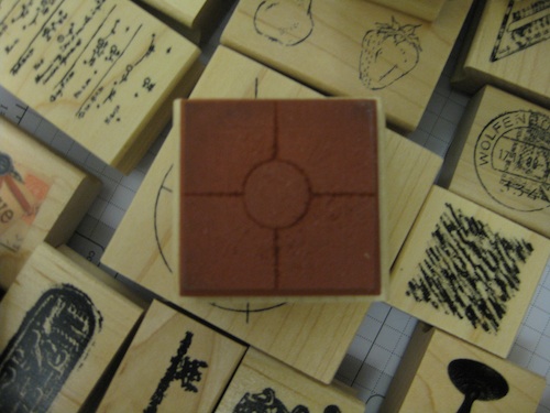 Solid type rubber stamp