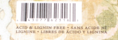 Label on paper pack noting Acid Free