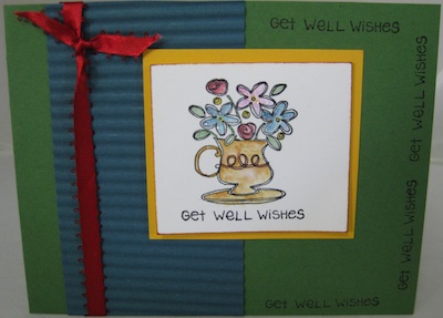 Hand crafted Get Well card