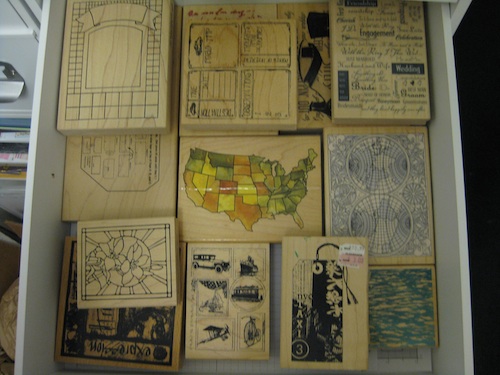 Collection of large stamps