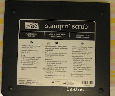 Stampin' Scrub rubber stamp cleaning pad